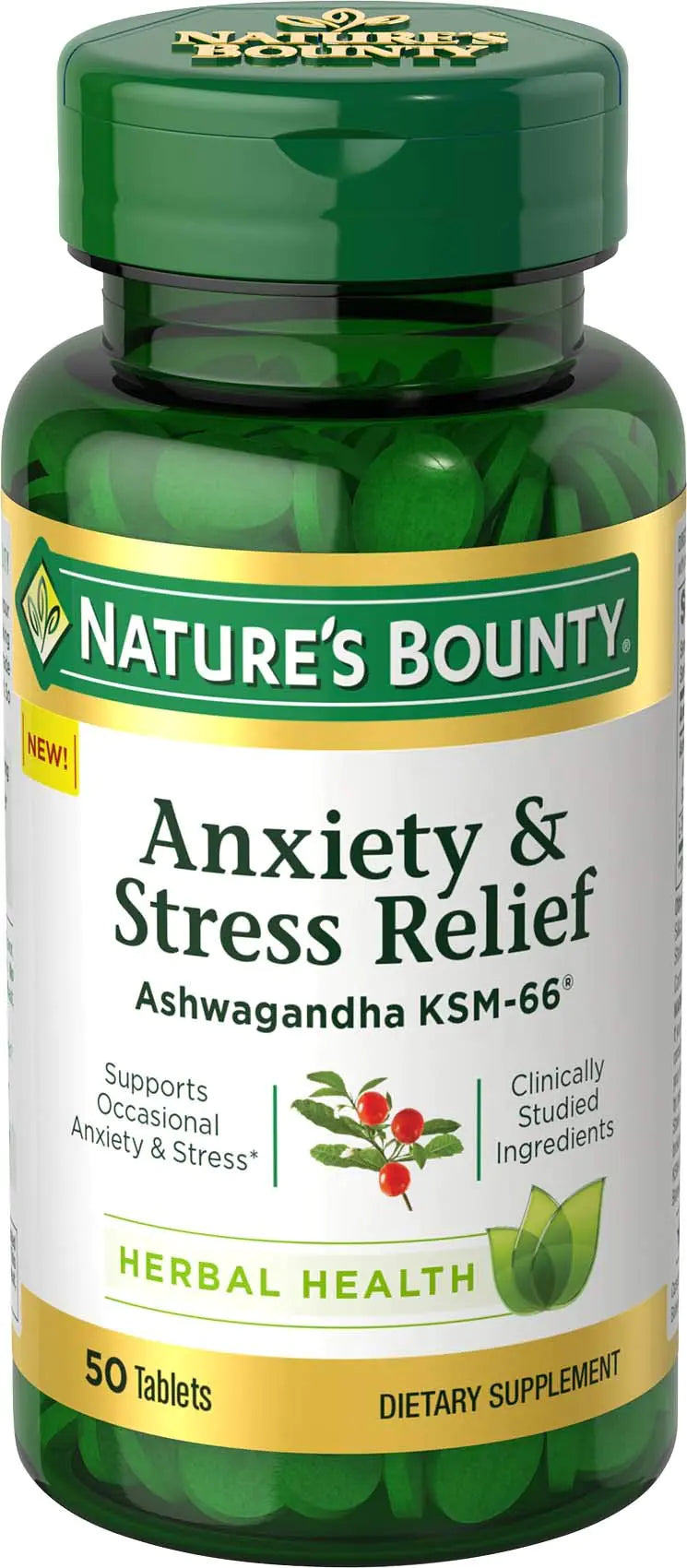 Nature’s Bounty Anxiety & Stress Relief Tablets