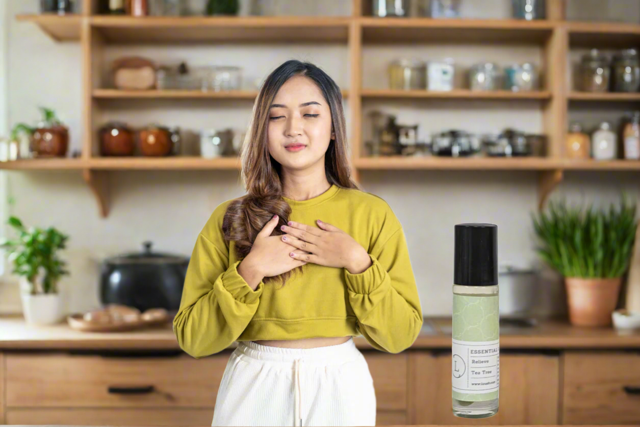 Set of Essential Oils Roll-On with Crystals