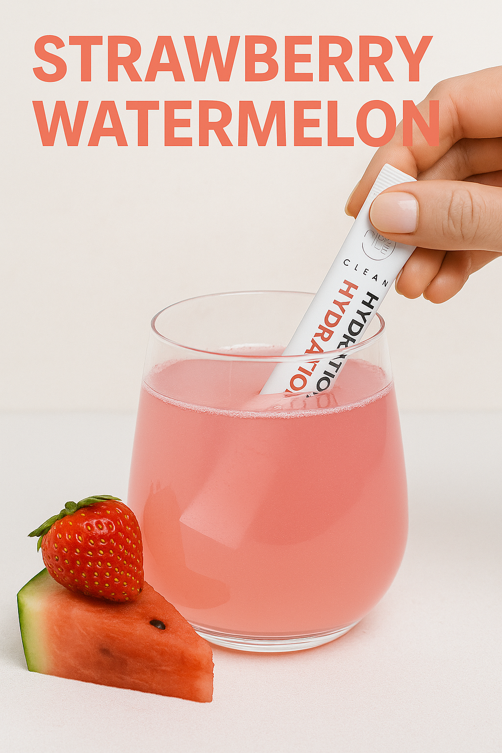 Clean Hydration Electrolyte Mix – Strawberry Watermelon | Zero Sugar, All Natural