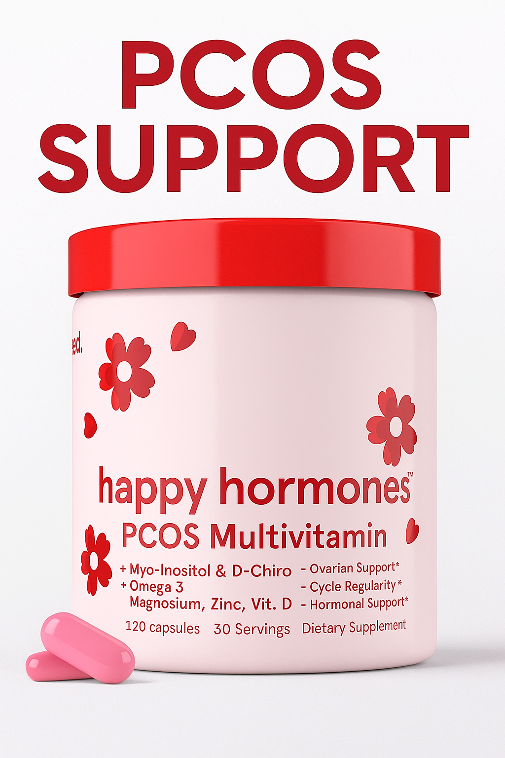 PCOS Vitamins for Women – Cycle Support, Hormonal Balance & Energy