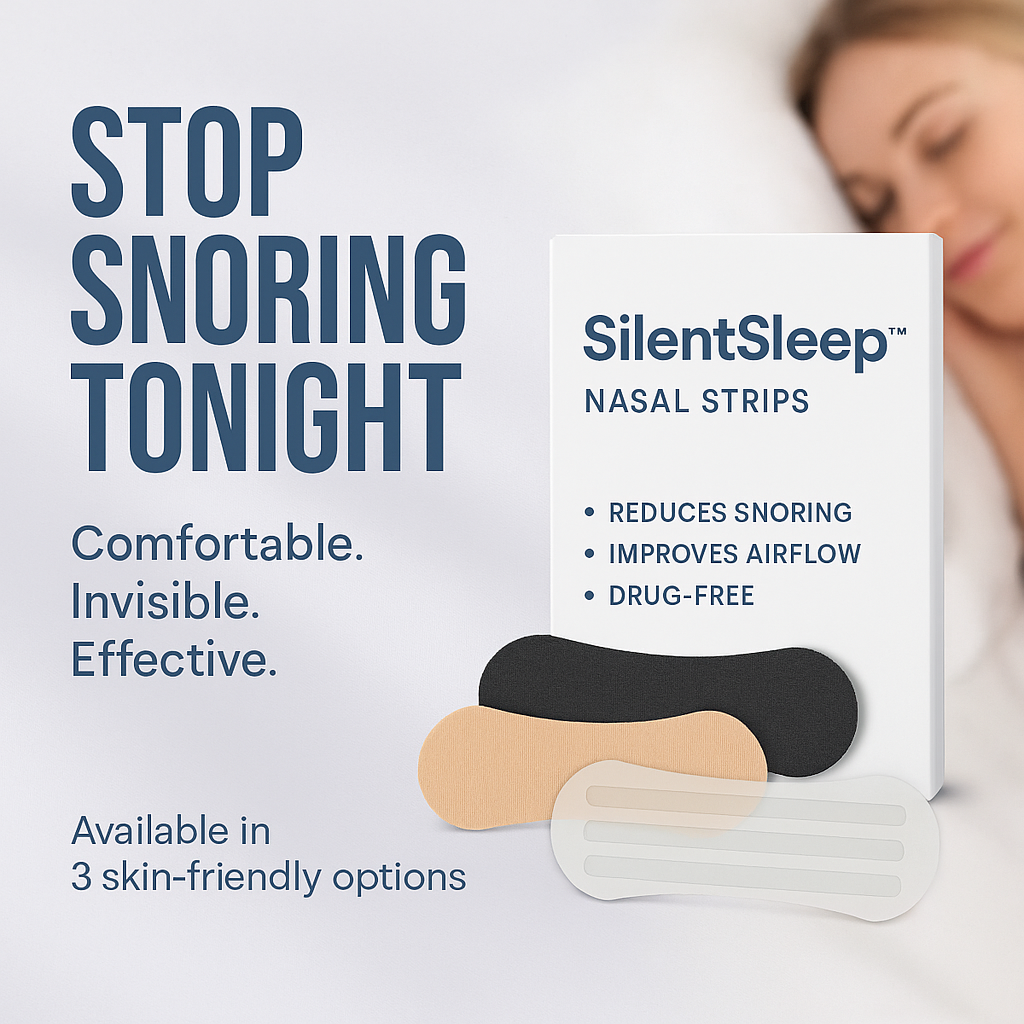 Nasal Sleep Strips – Anti-Snoring & Breathing Aid for Better Sleep