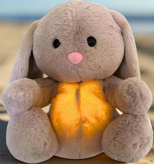 Breathing Stuffed Rabbit Soothing Rabbit for Anxiety Adults and Kids