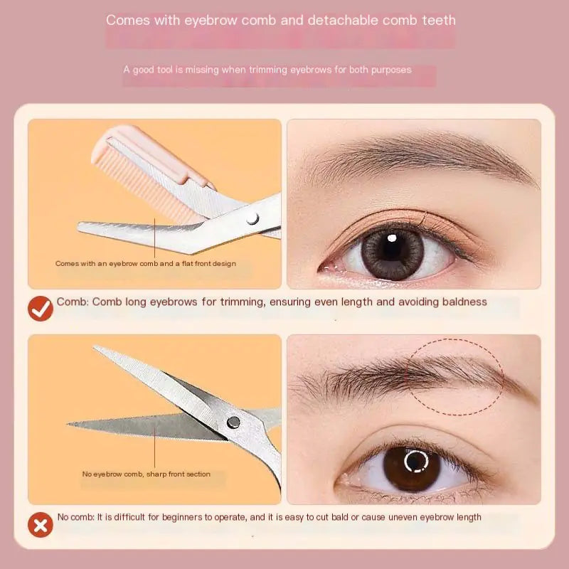 Eyebrow Scissors with Comb