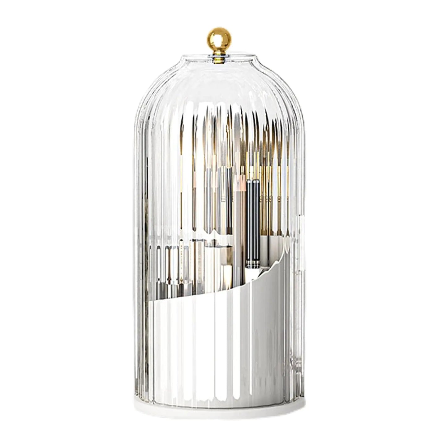 Skatx 360°Rotating Makeup Brushes holder with Lid