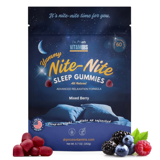 Dr. Price Sleep Gummies for Adults - 3 mg Melatonin Gummies Sleep Supplement