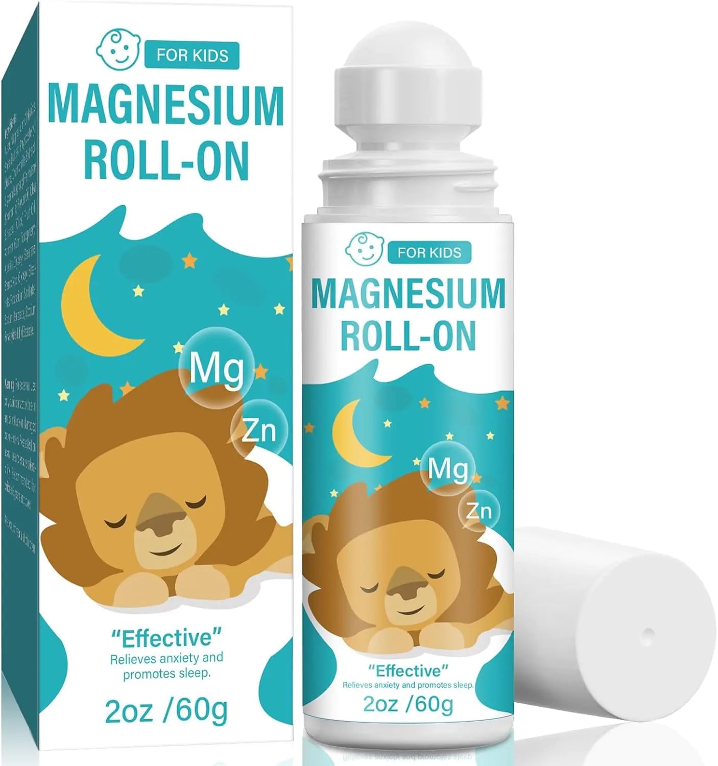 Natural Kids Magnesium Roll On Lotion for Improving Children Bedtime & Supporting Relaxed Mood